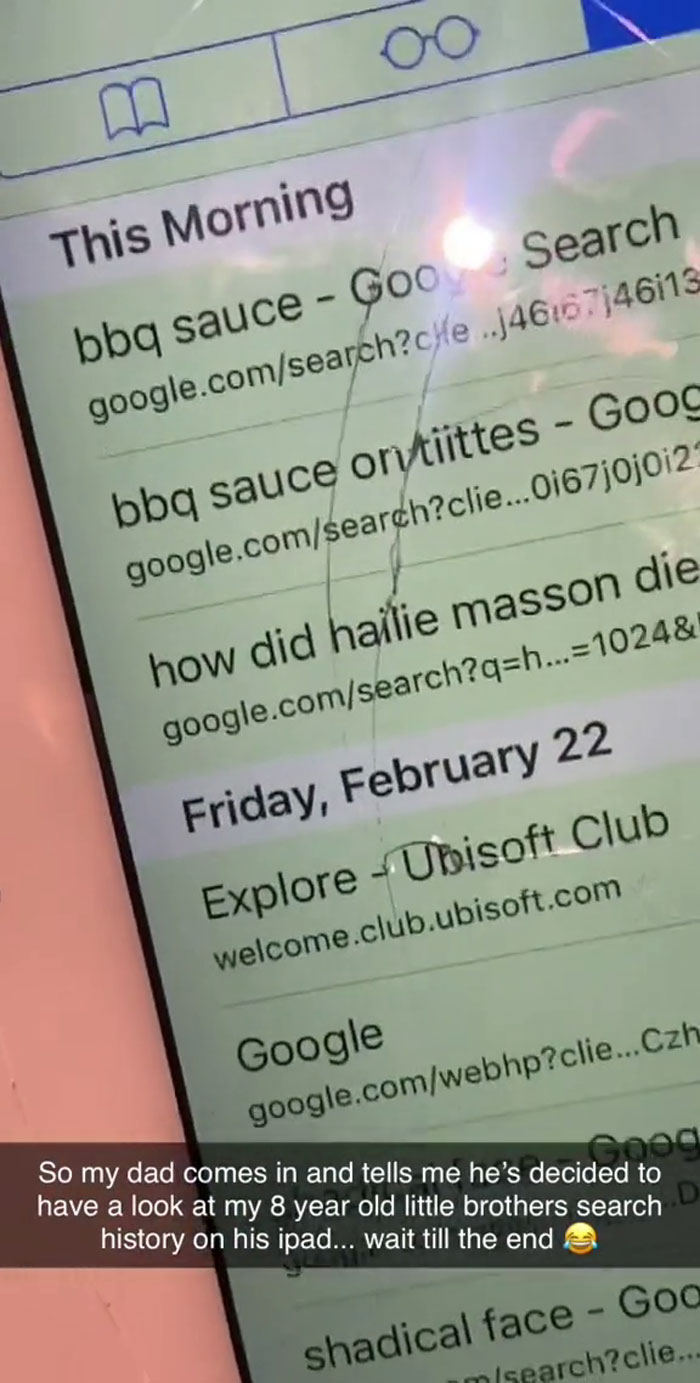 Dad And Netizens Are Collectively Mortified After Scrolling Through 8YO’s Internet Browsing History Dad And Netizens Are Collectively Mortified After Scrolling Through 8YO’s Internet Browsing History