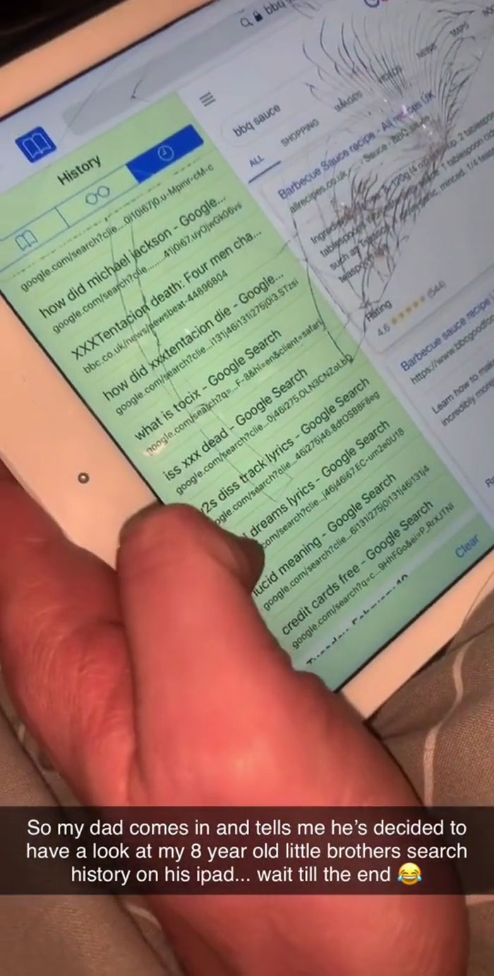 Dad And Netizens Are Collectively Mortified After Scrolling Through 8YO’s Internet Browsing History Dad And Netizens Are Collectively Mortified After Scrolling Through 8YO’s Internet Browsing History