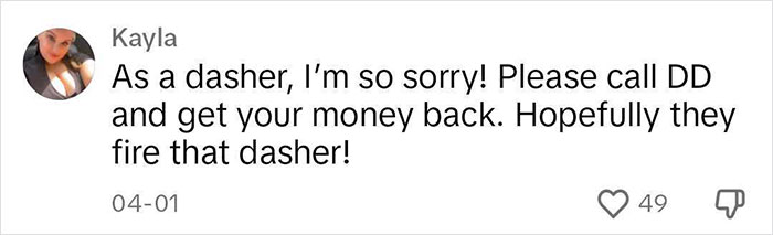 “Very Disappointed”: Woman Blasts DoorDash After Experience Leaves Her Regretting Her Order “Very Disappointed”: Woman Blasts DoorDash After Experience Leaves Her Regretting Her Order