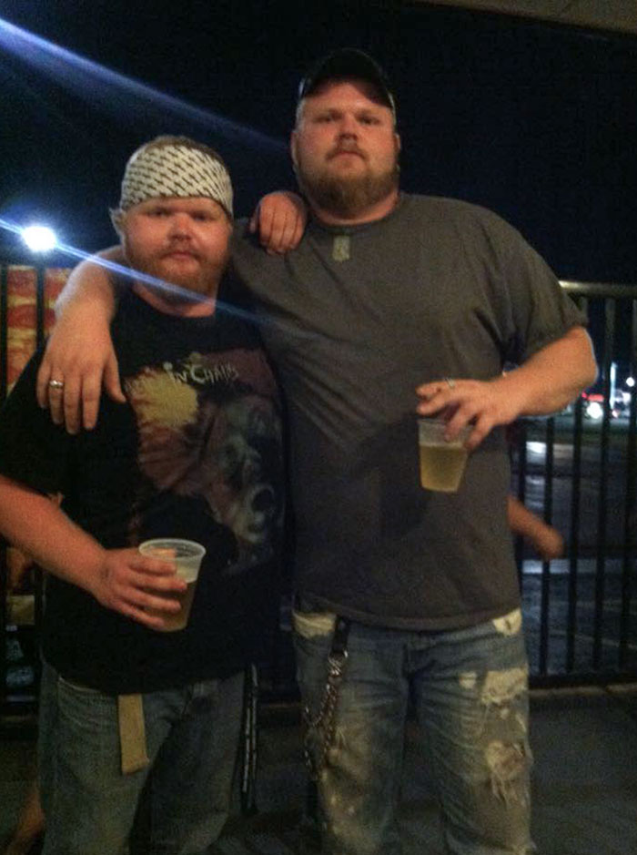 I Saw This Guy From Across The Bar Who Looked Like A Shorter Version Of My Buddy. I Made Them Take A Photo