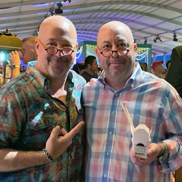 Andrew Zimmern And Myself At The 2019 South Beach Food And Wine Festival