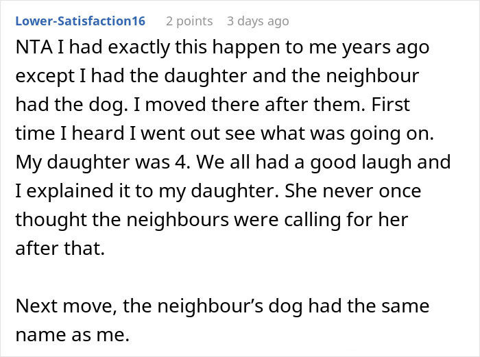Man Thinks His 2 Y.O. Daughter Deserves Her Name More Than A 6 Y.O. Dog, Demands It Be Changed Man Thinks His 2 Y.O. Daughter Deserves Her Name More Than A 6 Y.O. Dog, Demands It Be Changed