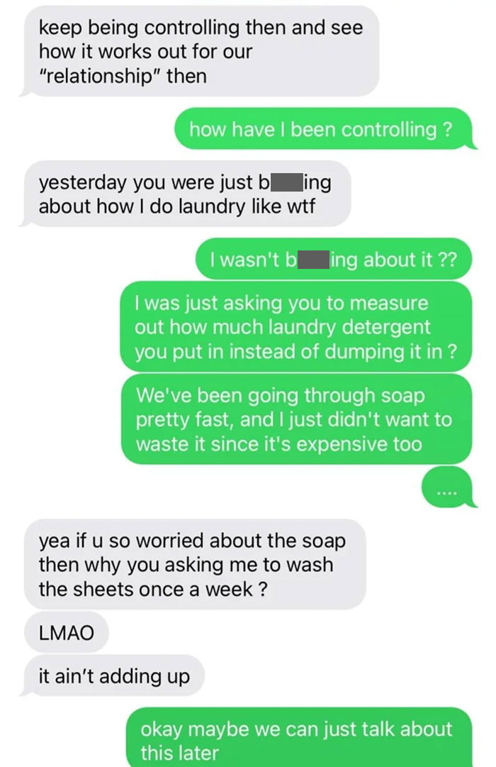 Grossed-Out Woman Shares A Screenshot Of A Chat With BF That Foreshadowed Their Breakup