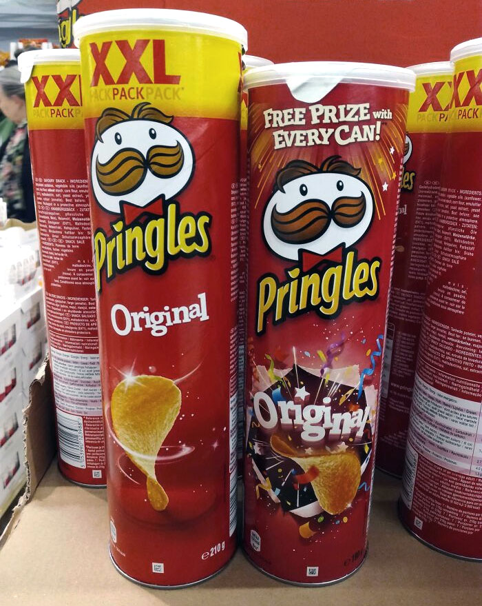  Pringles' New "XXL Pack" Has Got Probably Like 5 Chips More Than The Normal Pack