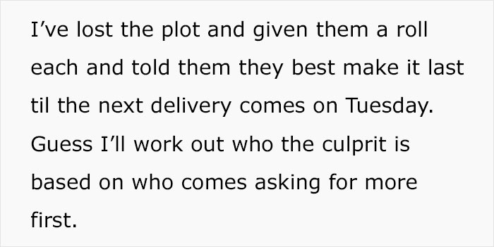 Family Of 4 Goes Through 3 Toilet Paper Rolls Per Day, Mom "Loses The Plot" Family Of 4 Goes Through 3 Toilet Paper Rolls Per Day, Mom "Loses The Plot"