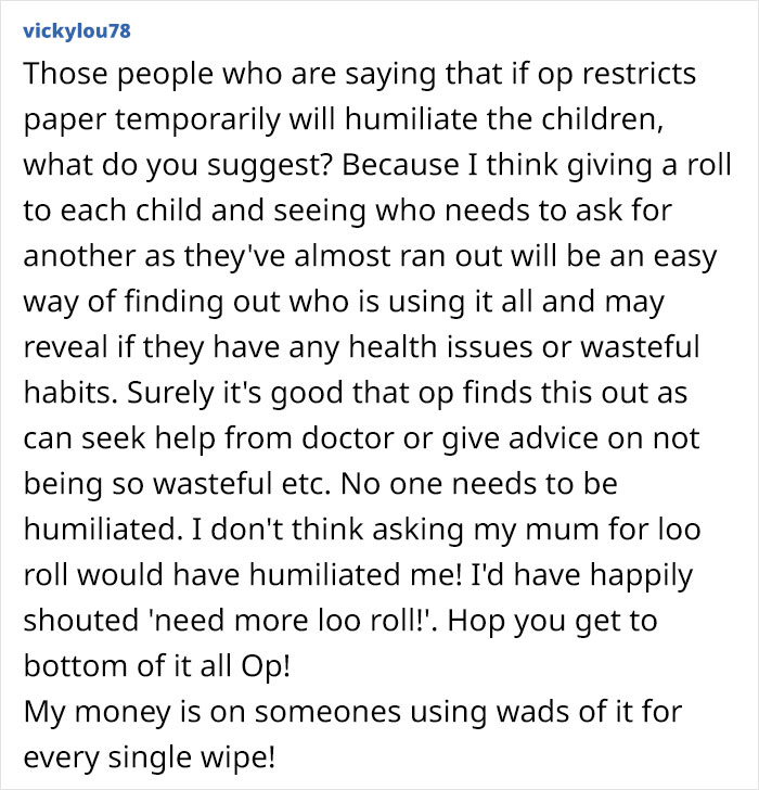 Family Of 4 Goes Through 3 Toilet Paper Rolls Per Day, Mom "Loses The Plot" Family Of 4 Goes Through 3 Toilet Paper Rolls Per Day, Mom "Loses The Plot"