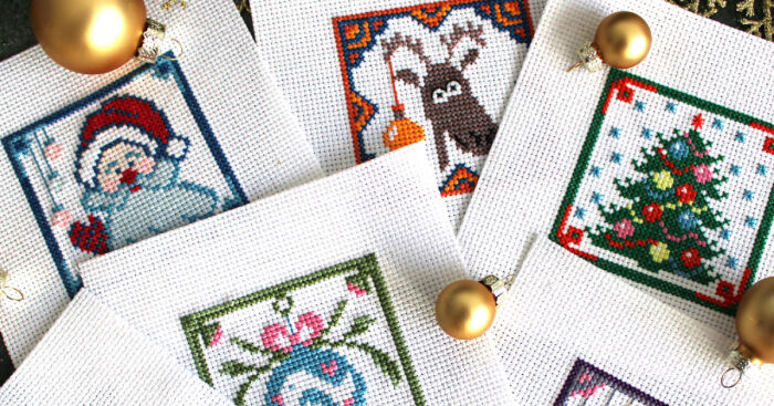 Christmas Miniatures: Simple And Easy Cross-Stitch Patterns (7 Pics)