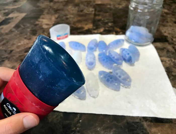 I Saved Up 24 Deodorant Pieces Over 4 Years And Melted Them Back Into A Full Stick