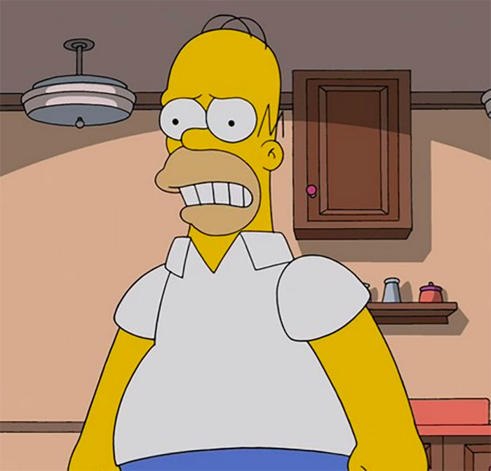 Homer angry from Simpsons