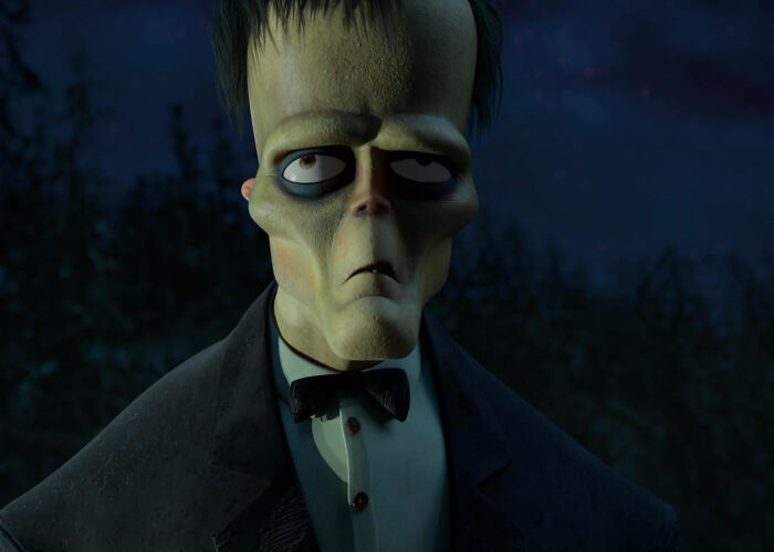 Lurch looking from The Addams Family
