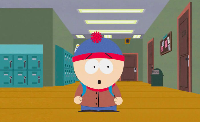 Stan Marsh in school from South Park