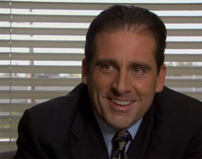 Michael Scott smiling from The Office