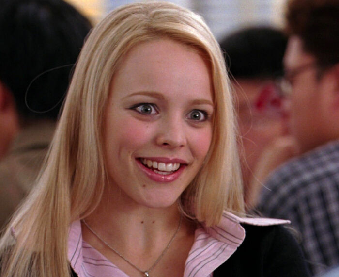 Regina George smiling and talking from Mean Girls