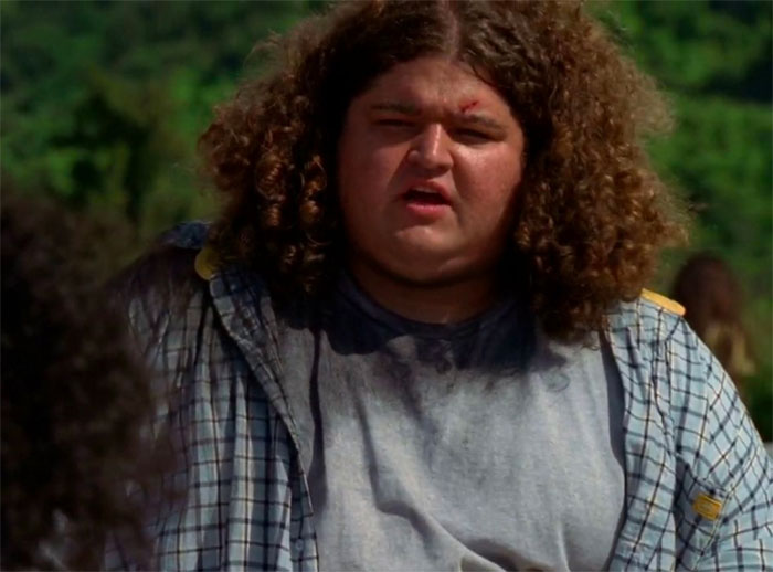 Hurley standing and looking from Lost