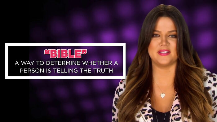 Khloe Kardashian talking in Keeping Up With the Kardashians