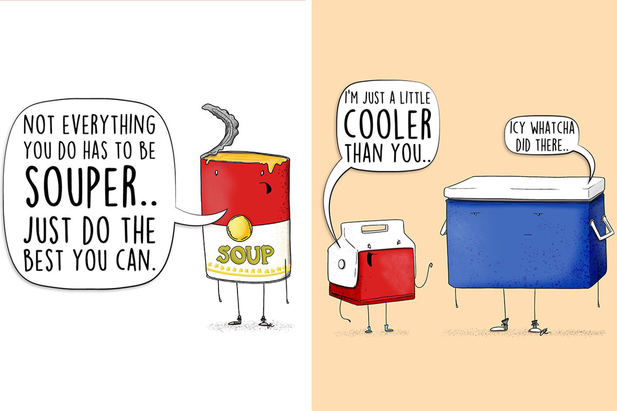 30 Funny Comics About Food That Are Full Of Puns And Jokes, By This