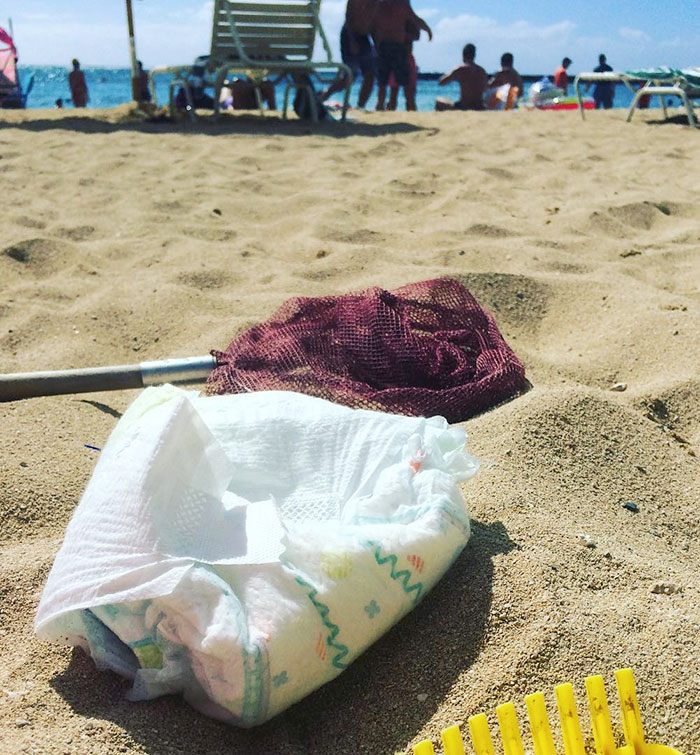 Diapers Are Smelly, Dirty, And Downright Gross, So They Make The Perfect Place To Store Your Valuables While You Take A Dip In The Ocean