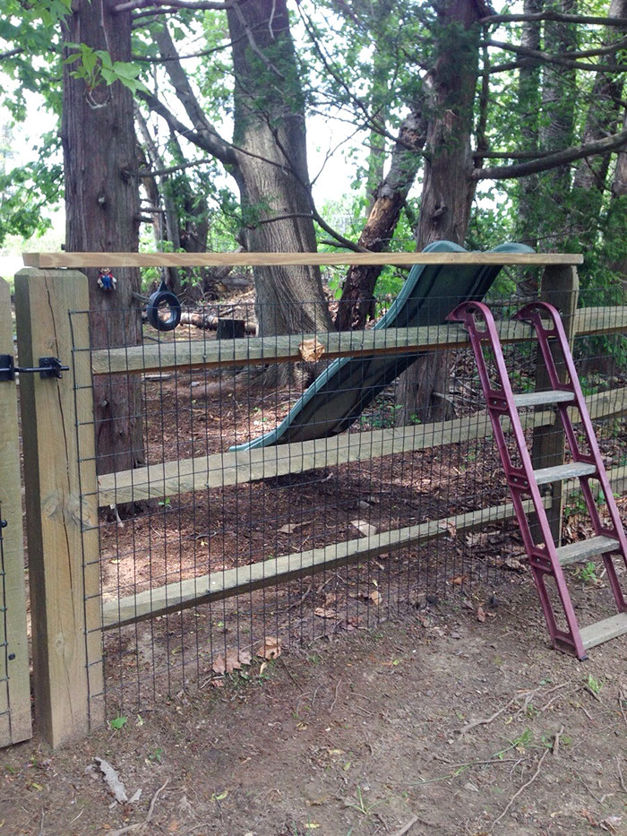 My Little Siblings Wanted An Easier Way To Get Through The Gate. My Dad Made Them This