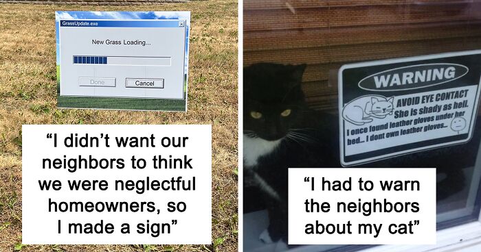 83 Funny Neighbours Who Made The Neighbourhood More Interesting (New Pics)