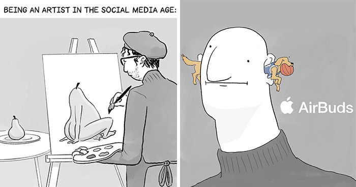 24 Newest Clever And Hilarious Short Comics By New Yorker Cartoonist Tommy Siegel (New Pics)