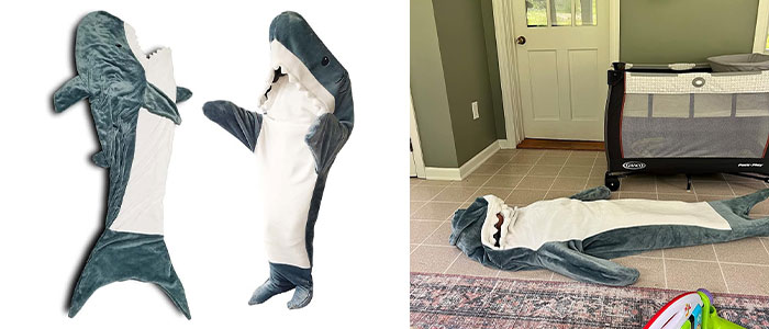 Shark Blanket Super Soft Cozy Get Jaws-Dropping Warm With The Shark Blanket -When You're In Too Deep With Existential Crises