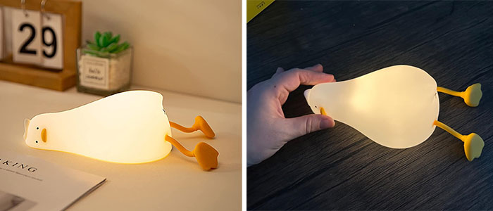 Add A Quack-Tastic Glow To Your Friend’s World With The Lying Flat Duck Night Light - Because You Don't Always Have To Be The Only One Who Lights Up Their Life