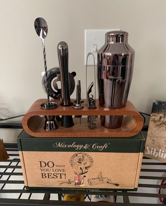 Mixology Bartender Kit: That'll make them the coolest mixology maestro at every party, perfect for housewarming, birthdays, or just because they love a well-crafted cocktail.