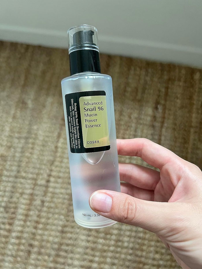 Snail Mucin 96% Power Repairing Essence: That'll rejuvenate their skin and provide long-lasting hydration, without harming any snails, making it an essential pick for any natural skincare enthusiasts.