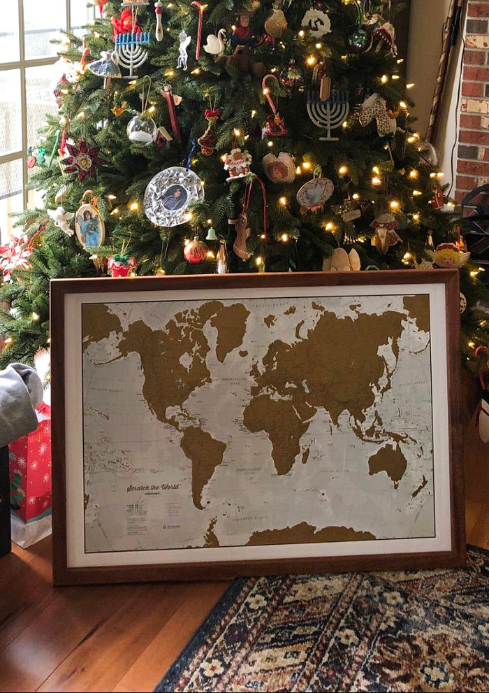 Scratch The World Travel Map: That they'll totally gush over, perfect for that travel junkie in your life to plan and record their adventures, plus it adds some serious cartographic flair to any wall space.