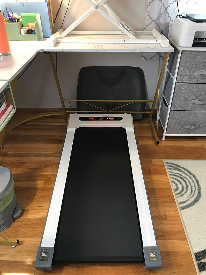 Under Desk Electric Treadmill: For the busy bees that need a powerful yet quiet exercise solution right under their work station – perfect for fitness enthusiasts looking for an extremely convenient, space-saving and sound-proof workout.