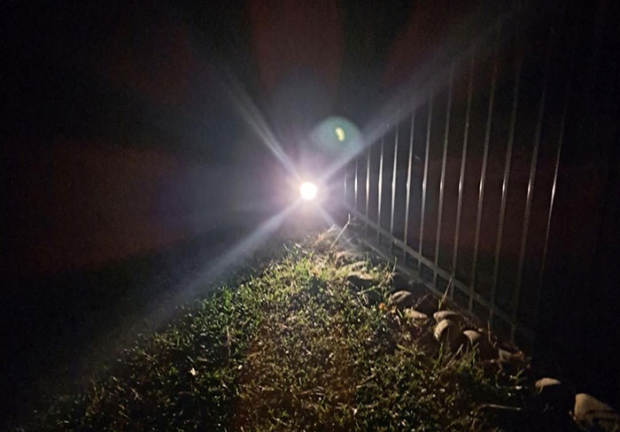 Every Night, I Have To Walk Down To Give My Horses Hay. It's Hard For Me To See At Night, But This Evening, I Noticed That My Dad Had Installed A Solar Light Just For Me