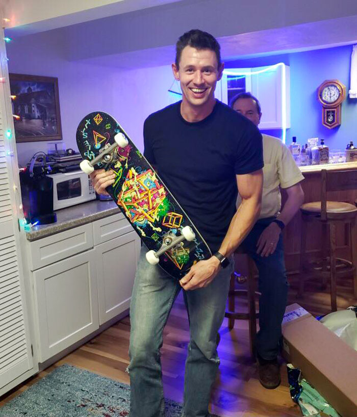 I Always Asked For A Skateboard As A Kid. My Parents Said Not Until I'm 35. Today They Delivered