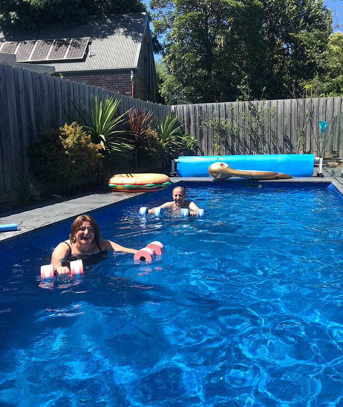 My Parents Worked Multiple Jobs To Support Our Family. Every Summer, They Would Fill Inflatable Pool With Water For Us. However, Yesterday, They Had Their First Swim In Their Very Own Pool