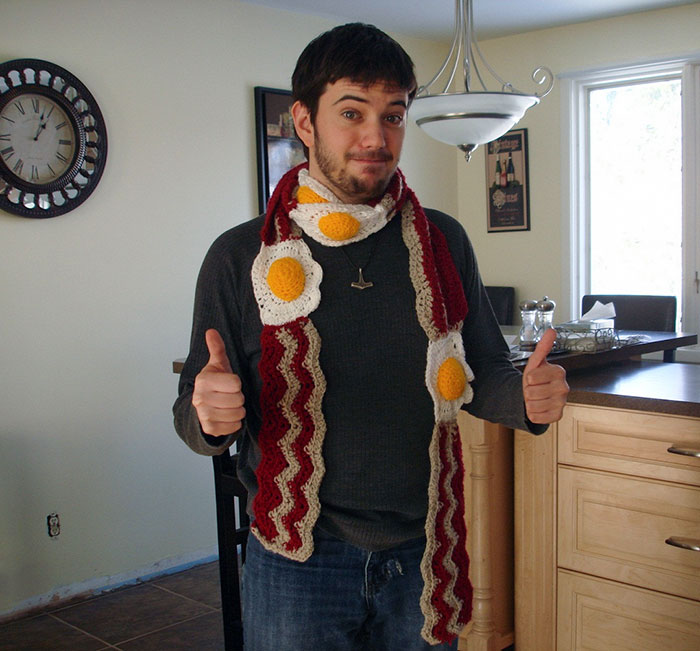 Everyone Check Out The Scarf My Mom Made For Me. Love You Mom