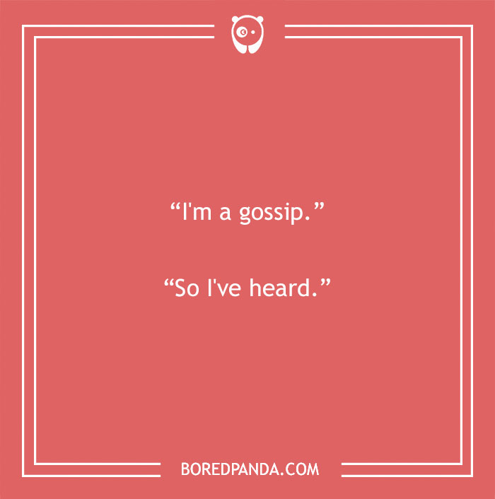 Joke about gossips