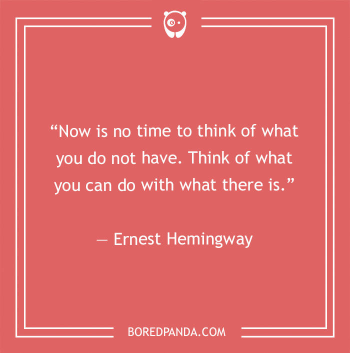 Ernest Hemingway quote on gratitude 