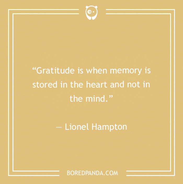  Lionel Hampton quote on memory stored in the heart 