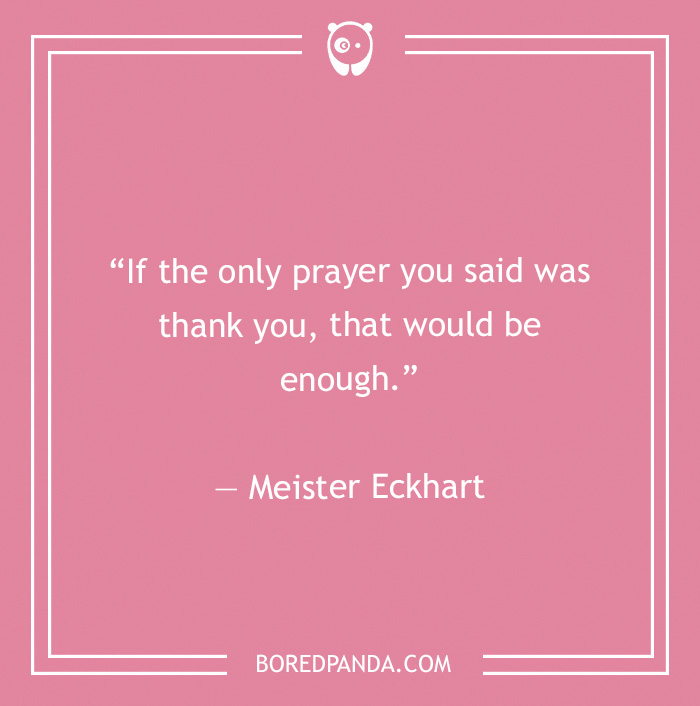  Meister Eckhart quote on praying 
