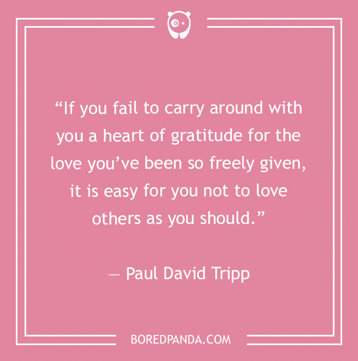 Paul David Tripp quote on gratitude 