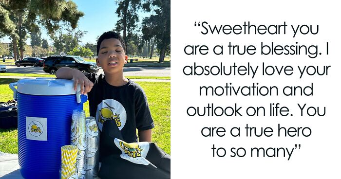 Little Boy Puts Up Lemonade Stand To Raise Money To See The World Before He Goes Completely Blind