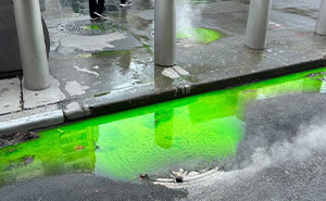 People Come Up With Hilarious Theories After Mysterious Green Slime Oozes From NY Streets