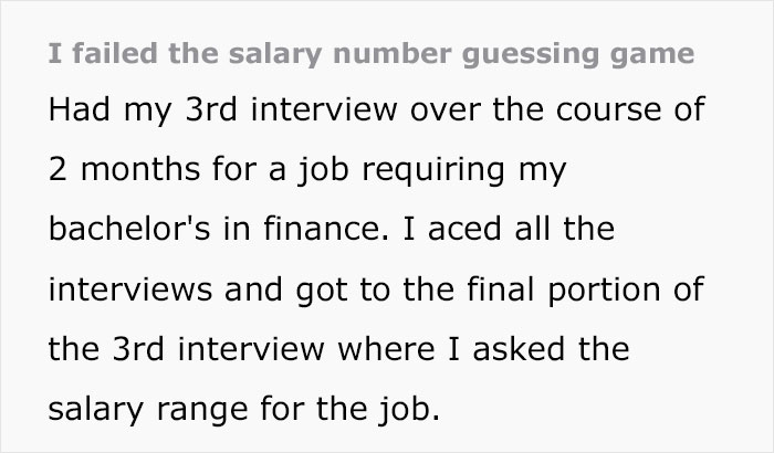 “The Problem Is, You Already Gave Your Number”: Candidate Furious With Company’s Interview Process “The Problem Is, You Already Gave Your Number”: Candidate Furious With Company’s Interview Process