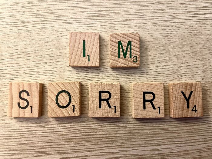 I'm sorry wooden letters