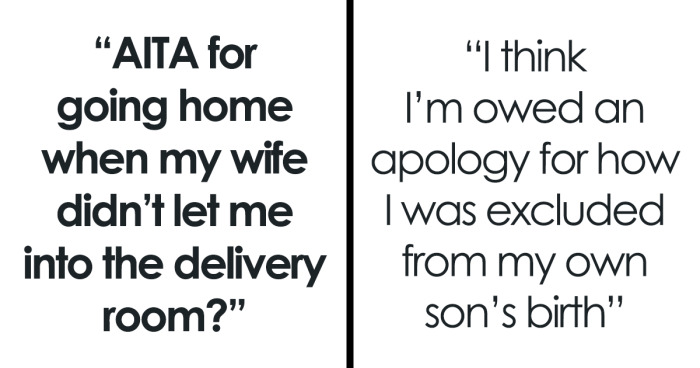Guy Leaves Instead Of Waiting Around After Wife Bans Him From The Delivery Room, She’s Furious