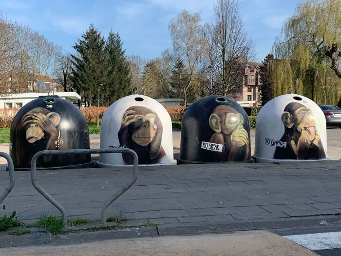 Glass Recycling Bins In Heverlee, Leuven