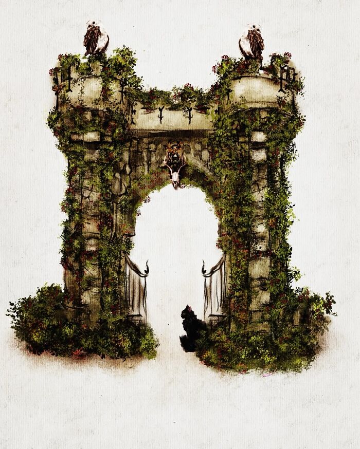 I've Been Creating Some Gothic Digital Watercolors For A Fantasy Rpg (5 Pics)