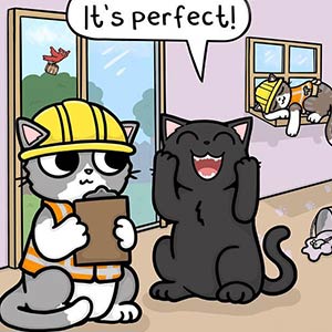26 Cute Comics About Daily Life With 4 Cats And A Boyfriend, By Rebecca Rose Comics (New Pics)