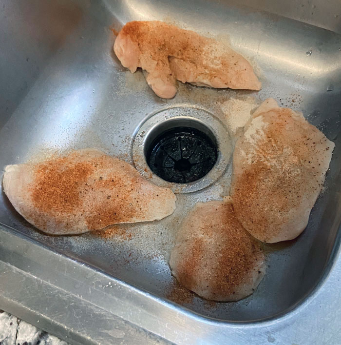 My Roomates Season Their Chicken In The Sink