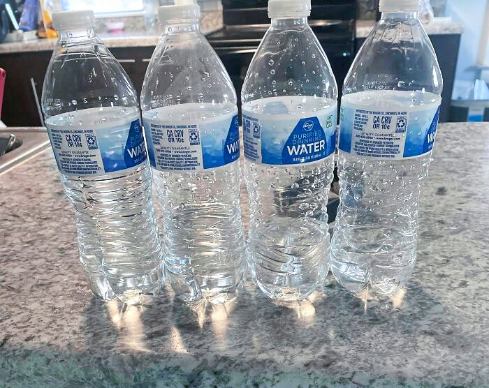 My Wife Never Finishes Water Bottles. Just Always Grabs A New One. Hours Ago I Just Cleaned Up A Ton Of Her Left Over Ones