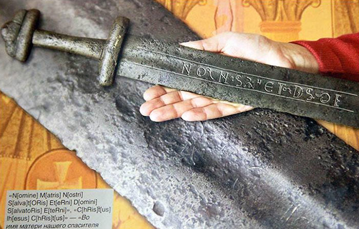 This German-Made 12th Century Blade, Adorned In Sweden, Was Discovered In 1975 Buried Under A Tree In Siberia, Russia